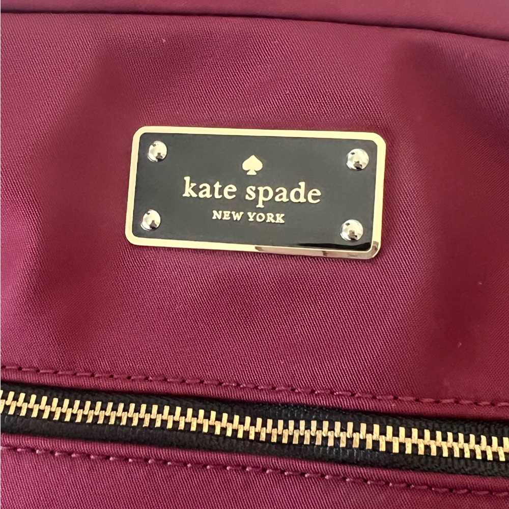 Kate Spade Red Backpack with Sleek Design and Durable Material - Picture 3 of 4